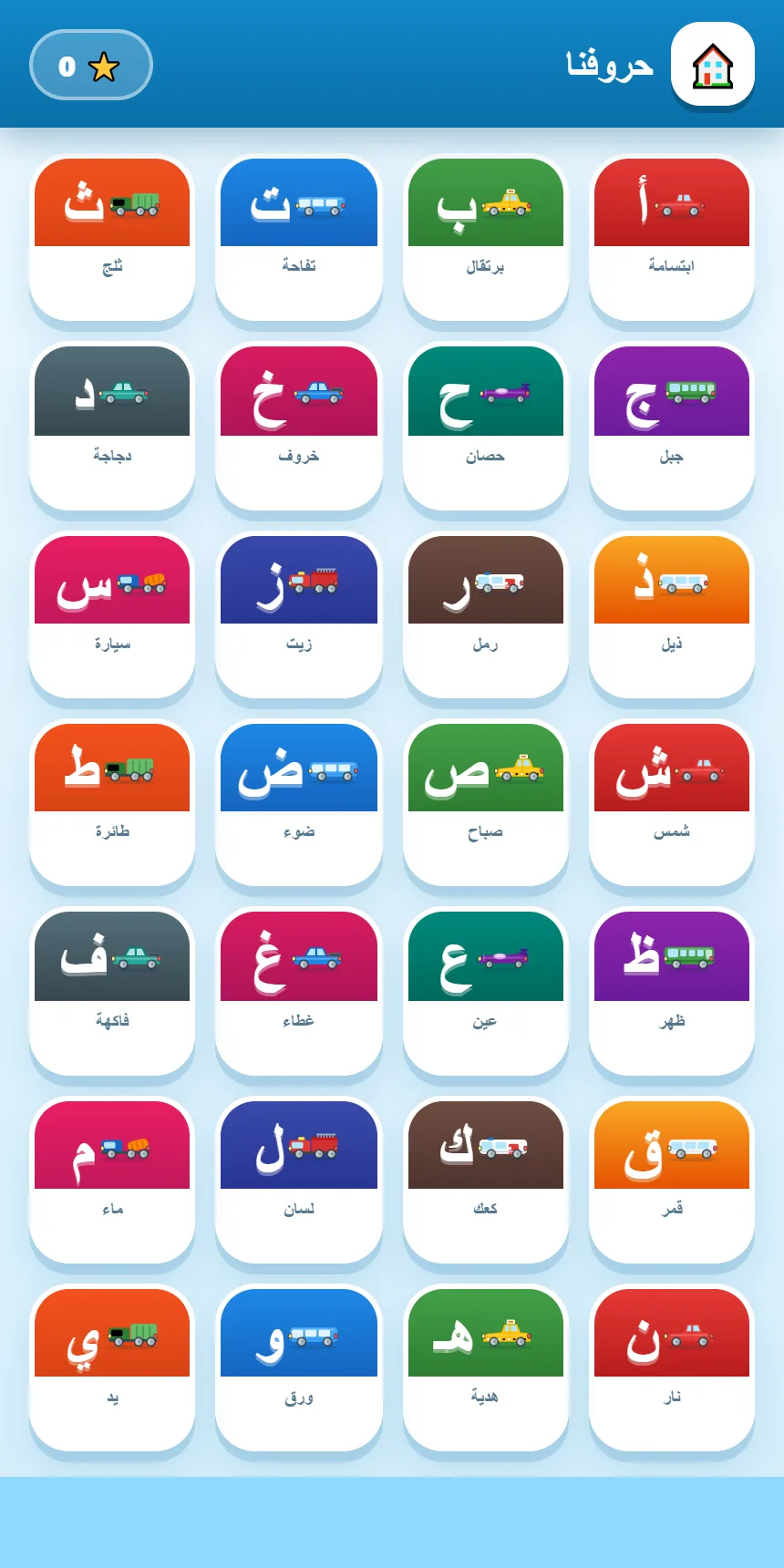شبكة الحروف